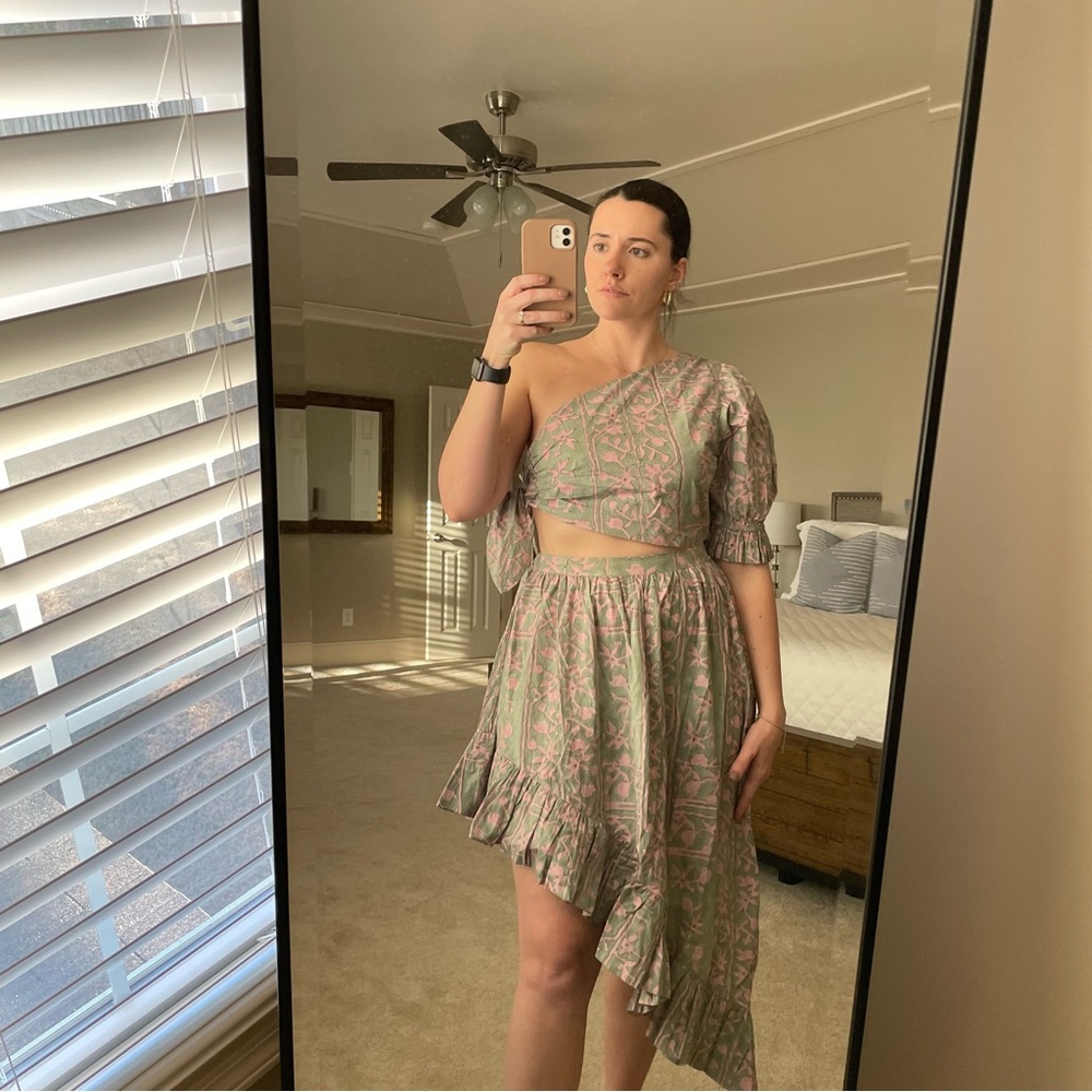 NWOT Cleobella Paola Ankle Dress in Border Print